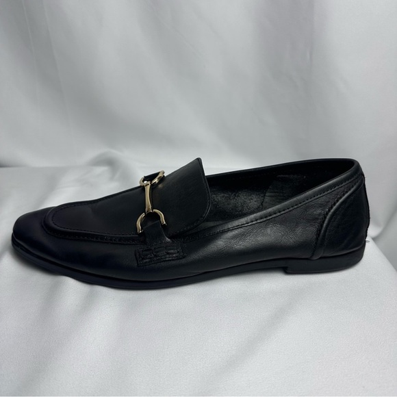 Zara Women’s Black Leather Loafers size 10/40 - Picture 12 of 16